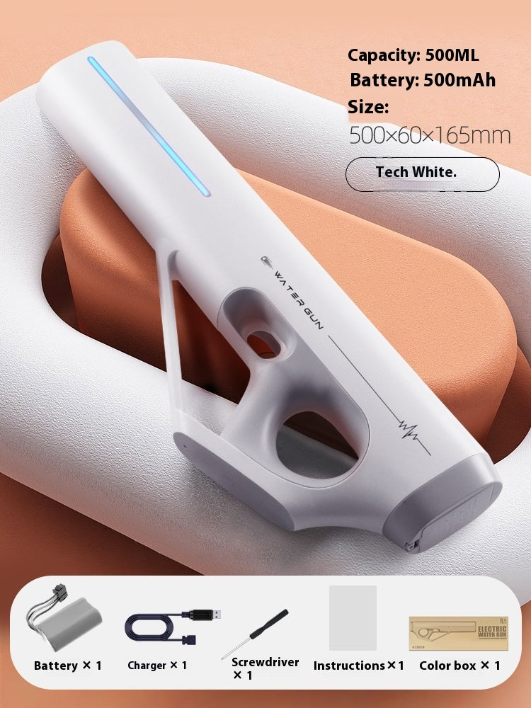 Pulse Electric Continuous Hair Water Gun Children's Toy Automatic Water Absorption Large Capacity