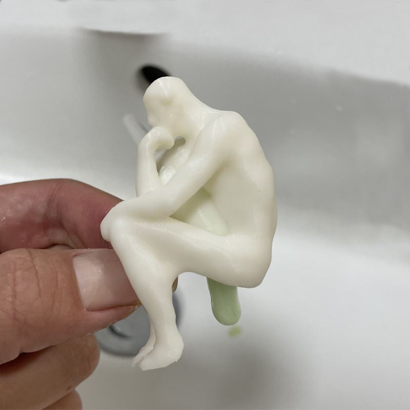 3D Printing Thinker Shit Villain Toothpaste Dispenser