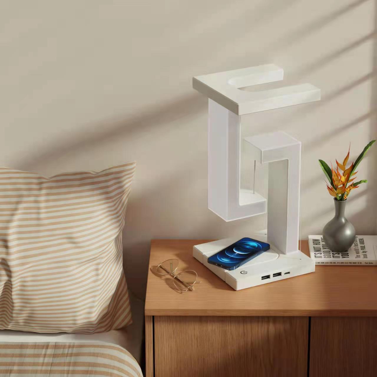 Anti Gravity Wireless Charging Table Lamp