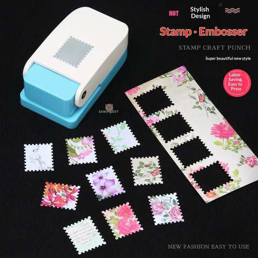 New Large Stamp Frame Embosser & Card Edge Hand Punch