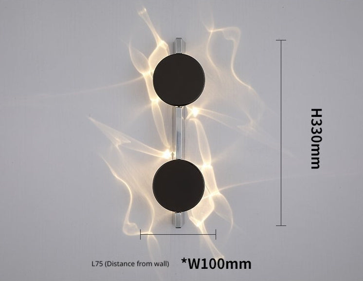Advanced Modern And Minimalist Stainless Steel Corrugated Wall Lamp