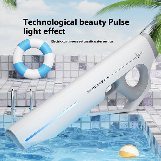 Pulse Electric Continuous Hair Water Gun Children's Toy Automatic Water Absorption Large Capacity