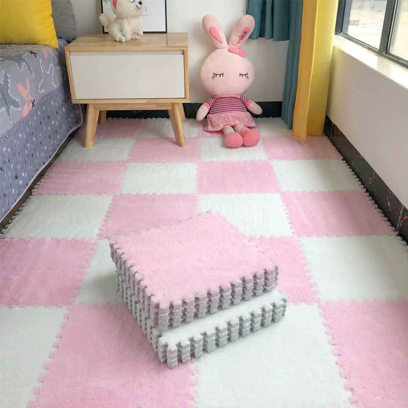 Household Plush Splicing Blocks Thickened Floor Shop Foam Mats