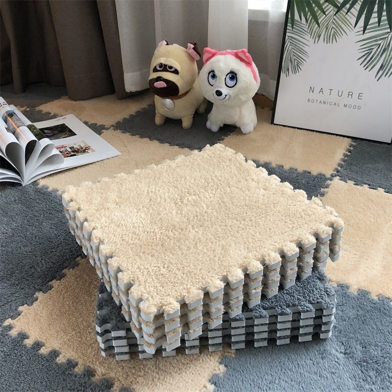 Household Plush Splicing Blocks Thickened Floor Shop Foam Mats