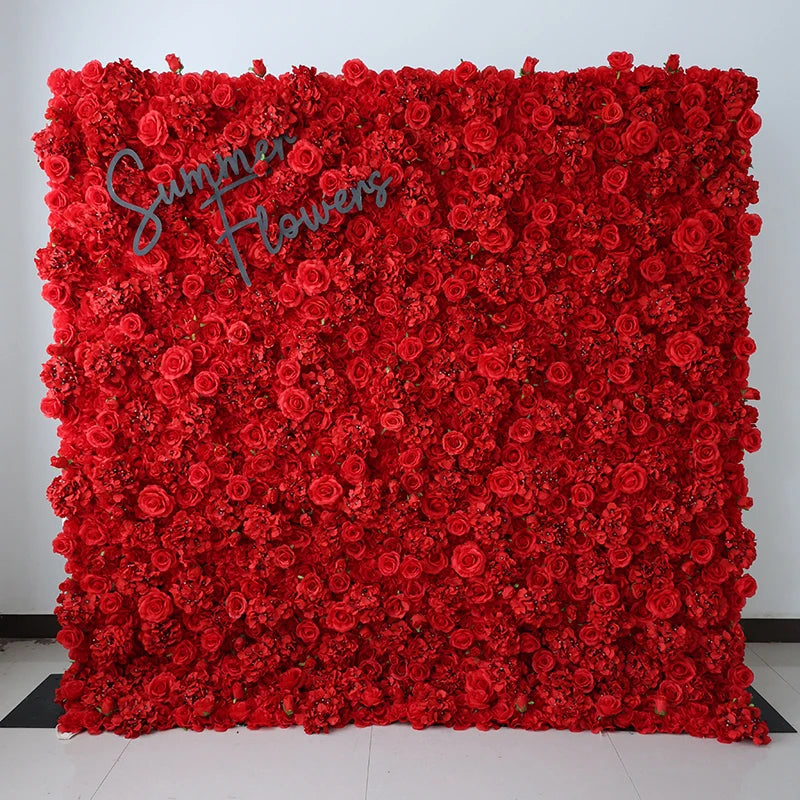 White Rose Wall Simulation Available Realistic Artificial Flower Wall Artificial Backdrop 8ft X 8ft