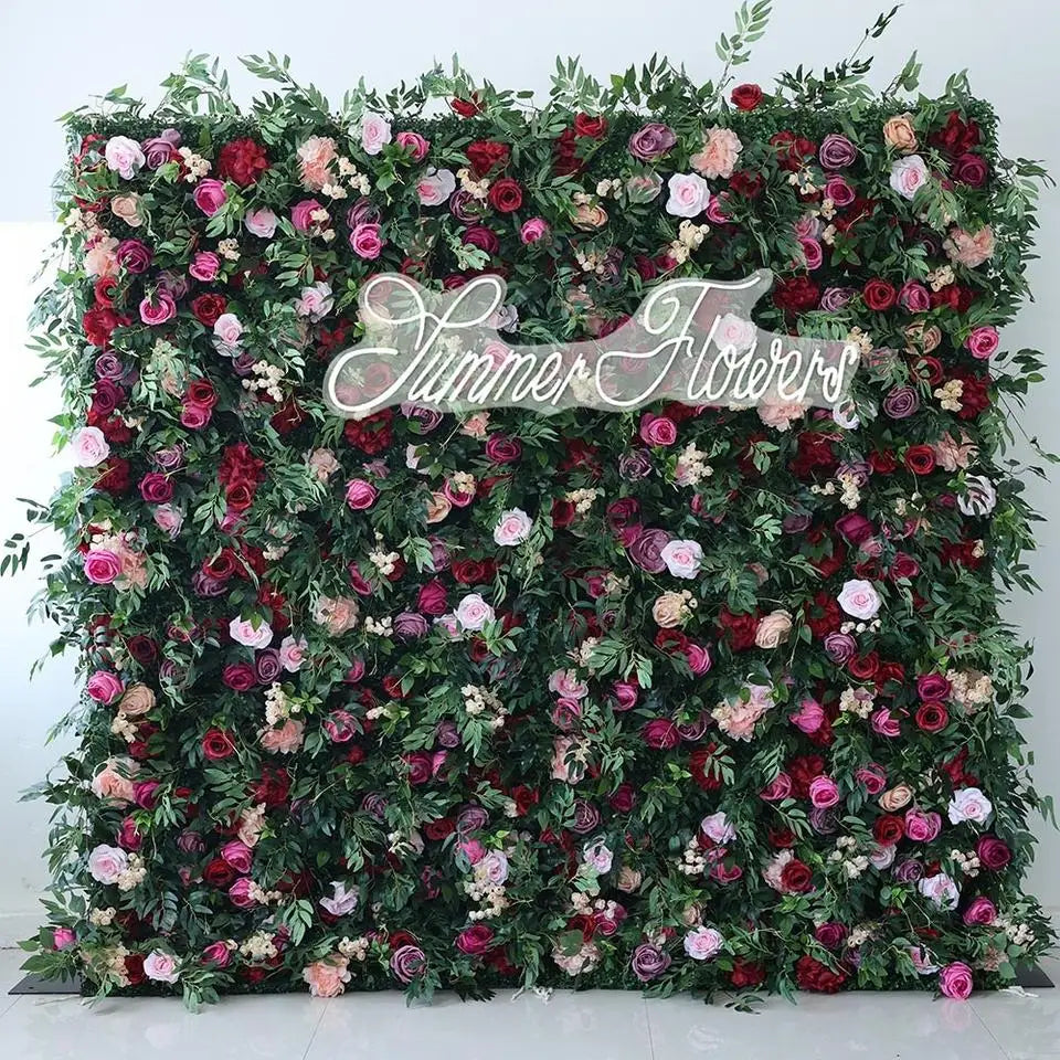 White Rose Wall Simulation Available Realistic Artificial Flower Wall Artificial Backdrop 8ft X 8ft
