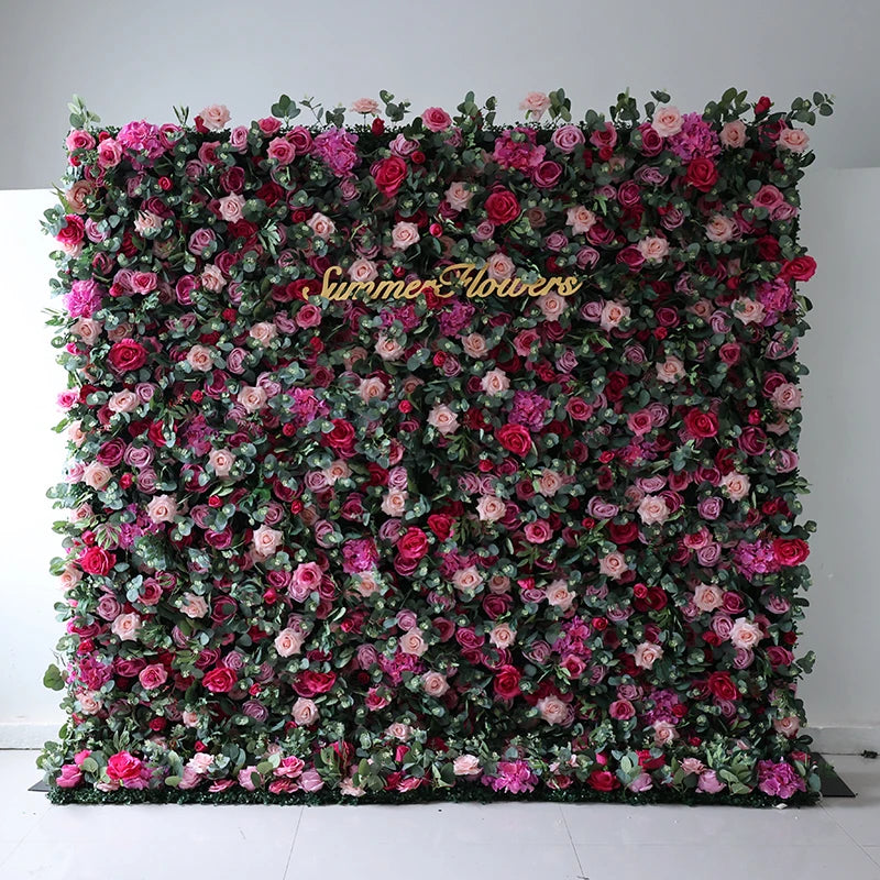 White Rose Wall Simulation Available Realistic Artificial Flower Wall Artificial Backdrop 8ft X 8ft