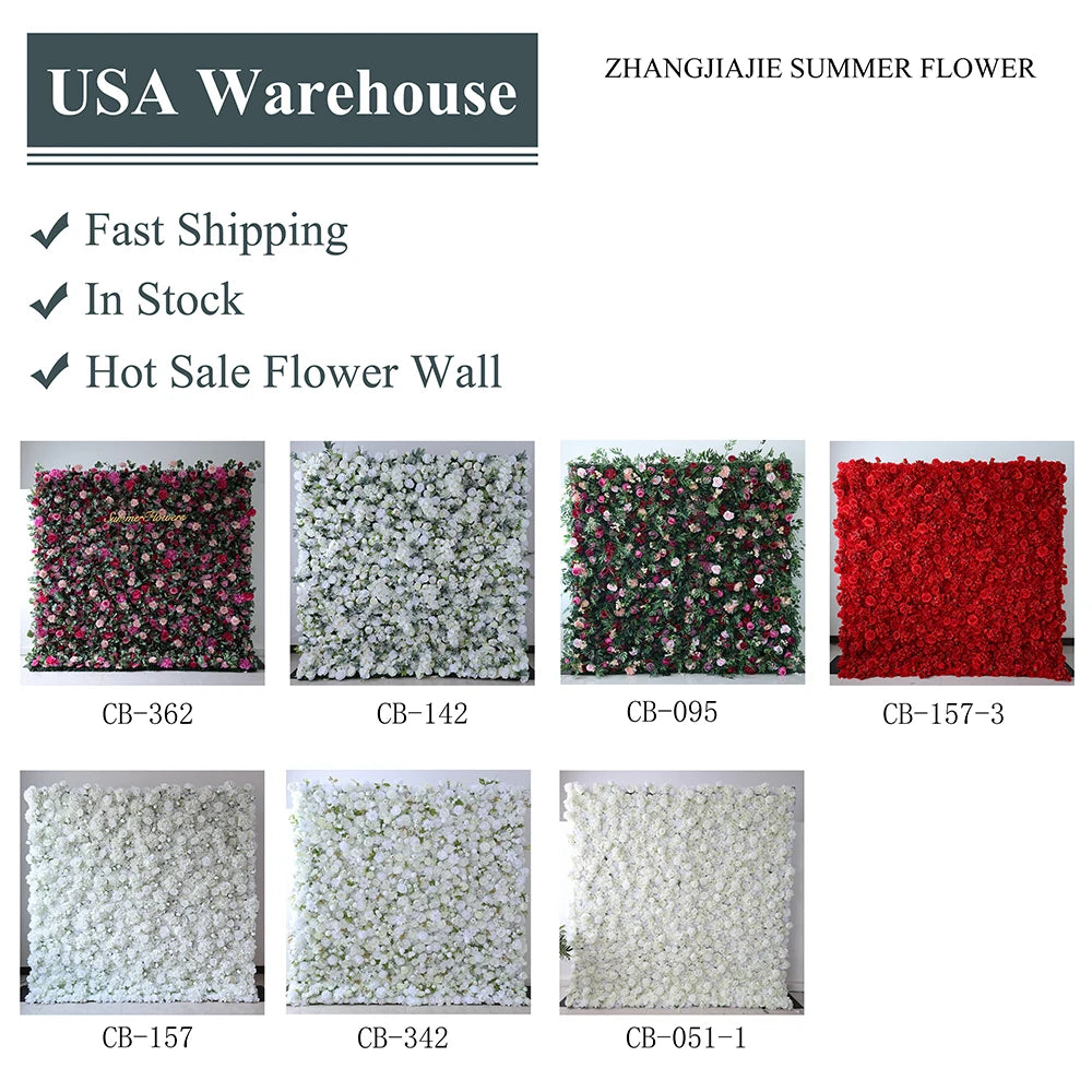 White Rose Wall Simulation Available Realistic Artificial Flower Wall Artificial Backdrop 8ft X 8ft