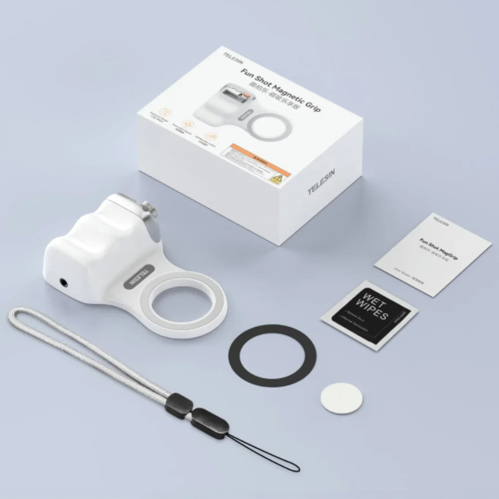 AllinOne Phone Camera Handle: Grip Remote & Fill Light for Perfect Shots