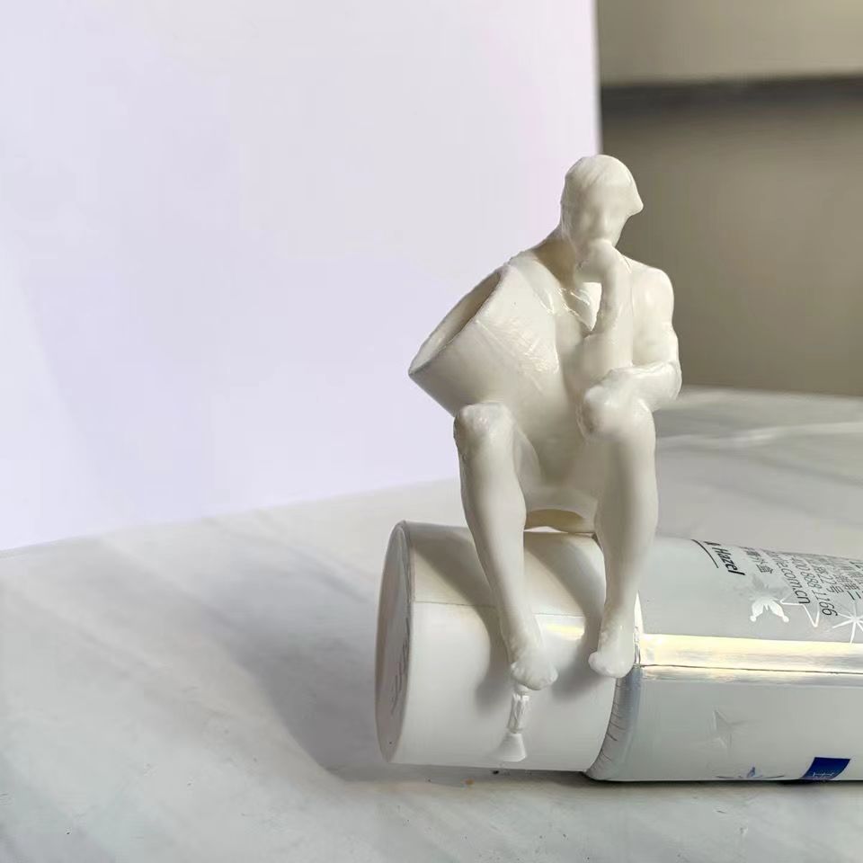 3D Printing Thinker Shit Villain Toothpaste Dispenser – 8KRAW