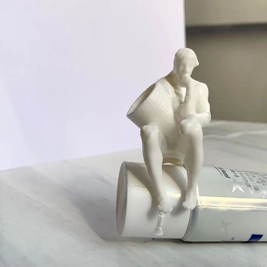 3D Printing Thinker Shit Villain Toothpaste Dispenser