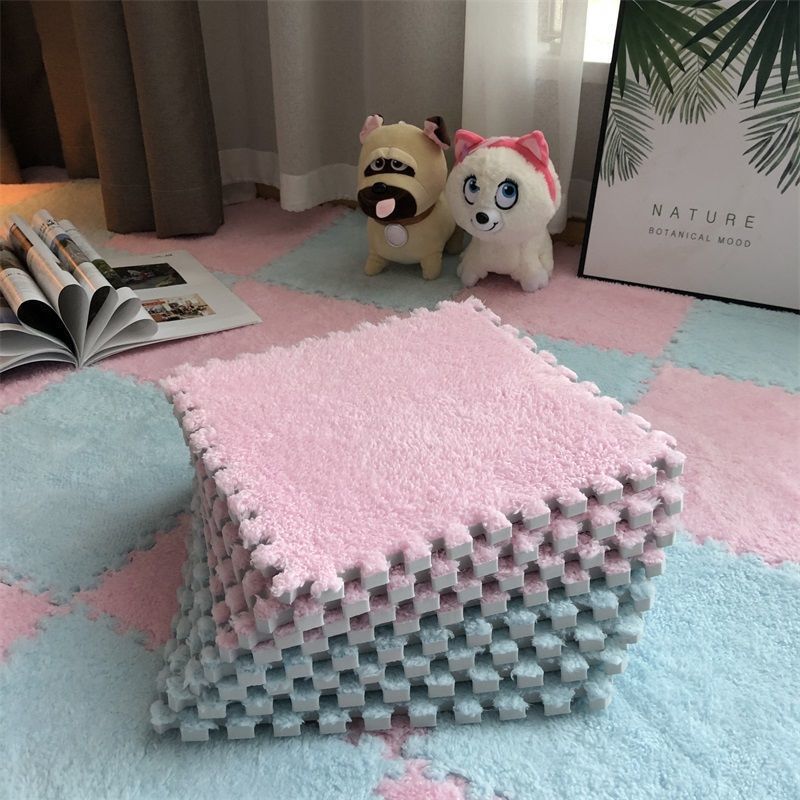 Household Plush Splicing Blocks Thickened Floor Shop Foam Mats