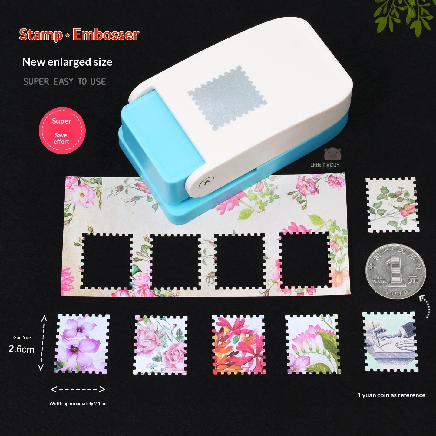 New Large Stamp Frame Embosser & Card Edge Hand Punch