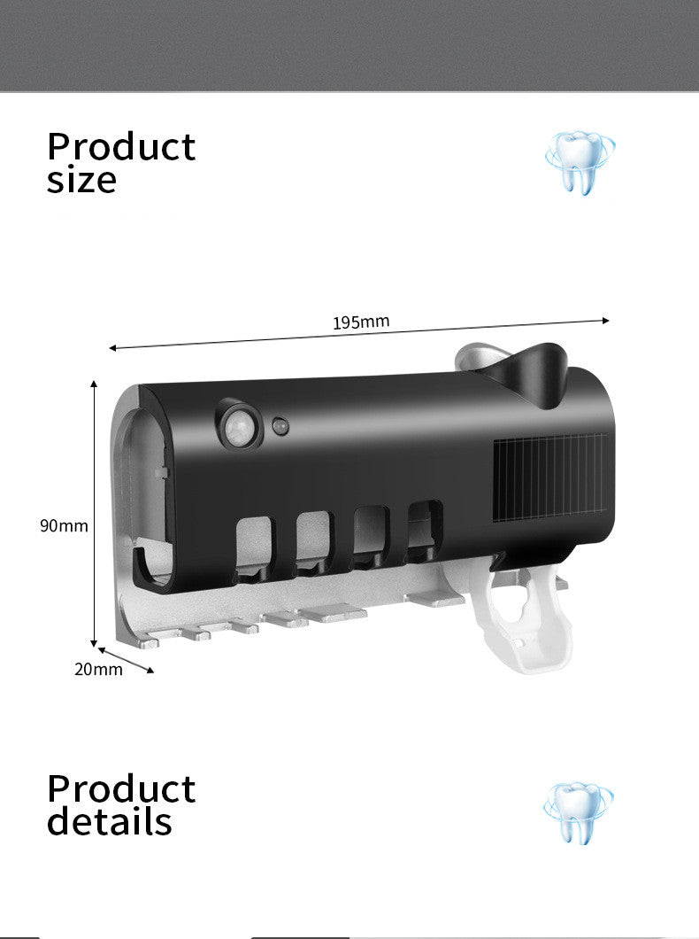 Smart Toothbrush Sterilizer Ultraviolet Sterilization Perforation-Free Wall-mounted Toothbrush Holder