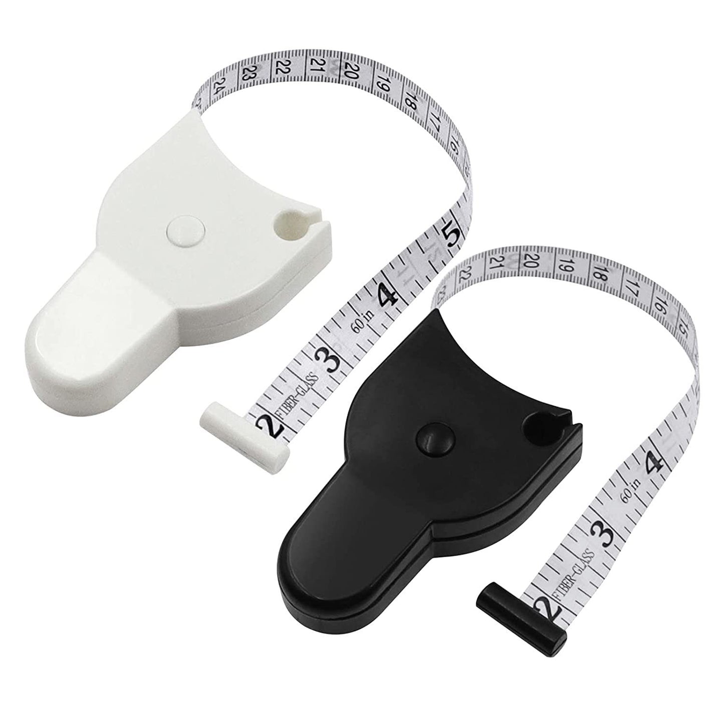 Self-tightening Measure Tape 150cm 60 Inch Body Waist Keep Fit Sewing Tailor Measurement Tools Automatic Telescopic Circle Ruler