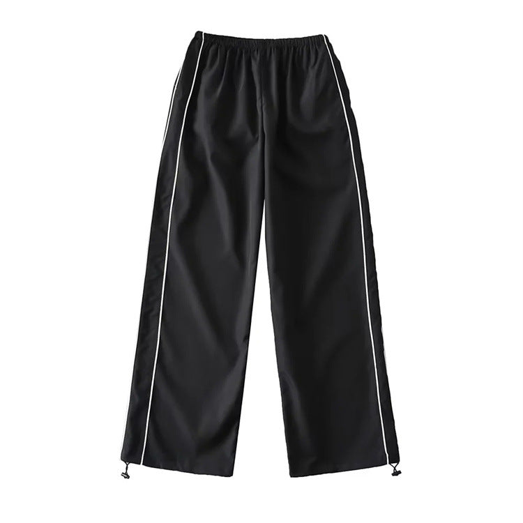 Women's Drawstring Striped Quick-drying Casual Pants